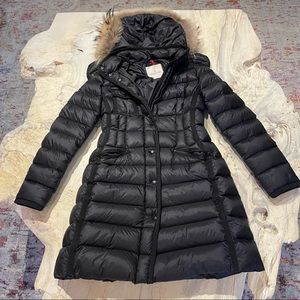 Knee-Length Moncler Coat